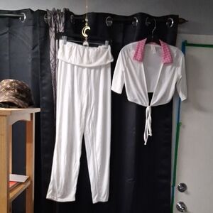 Chic White Women's Straight Leg Pants